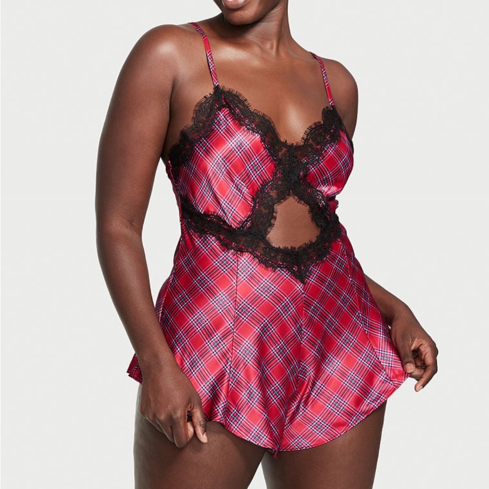 Victoria’s Secret Satin & Lace Romper
